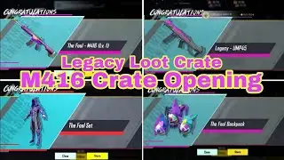 M4 Fool Crate Opening Bgmi | Legacy Loot Crate Opening | The Fool M416 Joker Forest Elf Jonathan Set