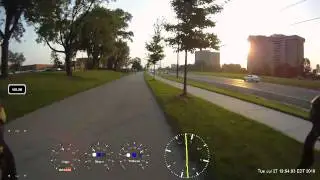 GoPro HD Toronto - Humber River Bicycle path 30 km way back part 2 of 2