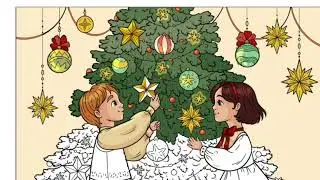 Как раскрасить эту большую рождественскую елку | #искусство #тренды #вирусное #счастливогорождества