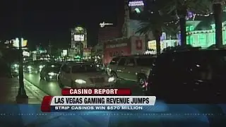 Nevada gambling revenue up to 8 percent