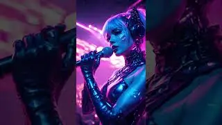 Neon Beats. Digital Dreams. 🎤 | Cyberpunk Diva Performance