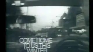 GTV Channel 9 station ID - Come home to us this winter - black and white