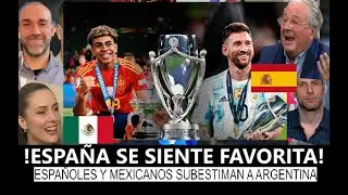 PERIODISTAS DE ESPAÑA Y MEXICO MENOSPRECIAN A LA ARGENTINA PARA LA FINALISSIMA