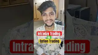 Option Trading vs Intraday Trading 🤔 | Stock Market Basics in 30 Sec | Finance Shorts #stockmarket
