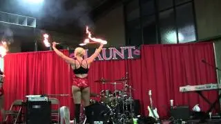 Flaunt Girls @ Darryl Starbird's National Rod & Custom Car Show 2015 clip 2