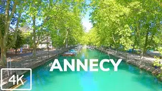[4K] #French Walking Tour: Annecy, France.