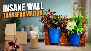 DIY Cardboard Brick Planter | Simple Paper Craft Idea