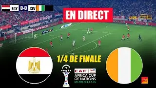 🔴EN DIRECT : &Eacute;GYPTE vs C&Ocirc;TE D'IVOIRE QUART DE FINALE | CAF 2025 | Simulation de match en direct PES
