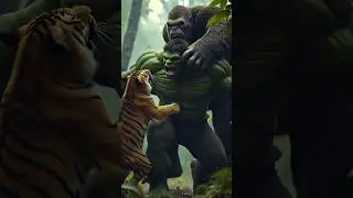Hulk vs Wild 🟢🔥 Epic Jungle Battle with Elephant, Tiger & Gorilla&rdquo;