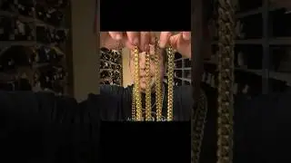 Сравнение цепей из нержавеющей стали с покрытием 14-каратным и 18-каратным золотом