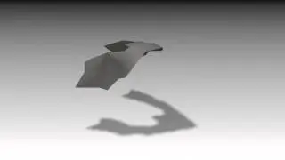 Animation of bat flying