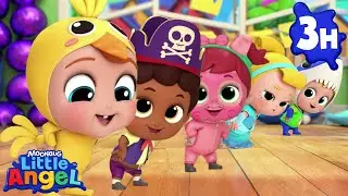 Little Yellow Chickadee | 3 Hours of Little Angel Color Songs & Nursery Rhymes | Learn Colors