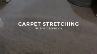 Loop Pile Carpet Stretching In Elk Grove CA - Before & After