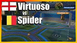 Virtuoso vs Spider | England vs Belgium | Ranked Rocket League 1v1 Gameplay