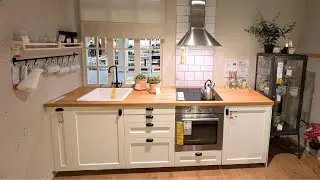 IKEA ENK&Ouml;PING Kitchen Tour &ndash; Matte White & Oak Style