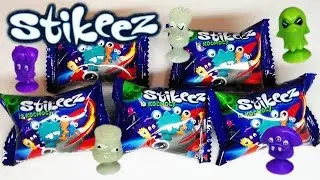 Фигурки Stikeez из космоса 2015 Unpacking 5 blind bags with toys