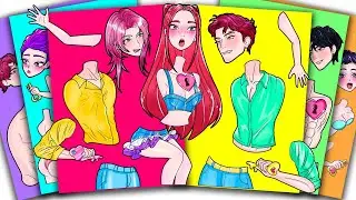 Sticker Book DIY - Kpop Demon Hunters - The love story of Mira, Abby, Romance | Candy Stik Book