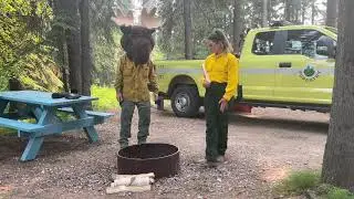 Examples of campfire rings with Alaska Division of Forestry & Fire Protection