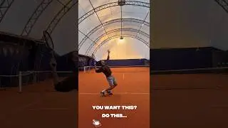 Progresja do serwisu topspinowego #tennis #sports #trener #tennislife #progression #trenertenisa