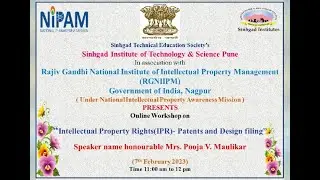 Intellectual Property Rights(IPR) - Parents and Design Filling Session | SITS, Narhe