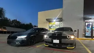 CUTTING UP 392 SCATPACK AND TUNED BMW F90!! POV🛣️