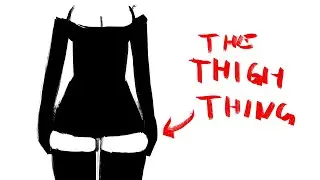 the thigh thing in anime (and why it works)