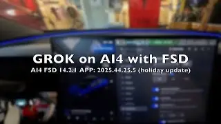 Tesla Holiday Update on AI4 (FSD 14.2) - Now you can talk to your car while it drives for you.BUGS