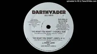 J. Bass Love  (AKA John Wesley Lewis III) - Do What You Want (12'' Version)(Vocal)(Darthvader Record