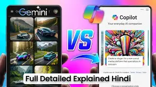 Gemini✨ vs ⚡ Copilot Full Detailed Comparison Hindi | 2024