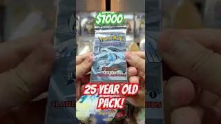 Opening a 1st edition Pokemon Pack! 25 years Old!