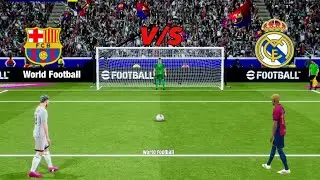 Penalty Shootout, Real Madrid vs FC Barcelona | FCB vs RMA - Super Copa Final Highlights 