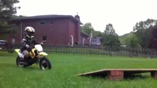Hugh's first jump on his jr50