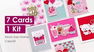 7 Cards 1 Kit! Limited Edition 2022 Happy Mail Love Kit from Simon Says Stamp