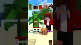 JJ Surf a Items - Maizen Minecraft Animation #minecraft #maizen #roblox reaction