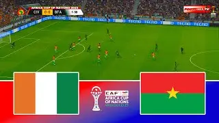 Cote D'Ivoire vs Burkina Faso - Africa Cup of Nations 2025 | Full Match All Goals | Pes 21 Gameplay