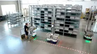 Warehouse Robot Flythrough | Ron Shuller's Cincinnati Drone Services