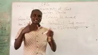The Two Creation Accounts; CRS