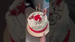 Maple leaf cake #welcome cake #ytshortsindia #shorts #Whippedcreamcake