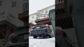 Vr30 snow cold start #vr30 #q50 #coldstart #infiniti #viral #snow