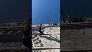 Improvvisazione di Danza Verticale ai Murazzi (Torino) - Vertical Dance site-specific