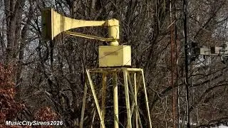 8RPM! Federal Signal Thunderbolt 1003 Siren Test (Hi-Lo) w/ Distant 3T22 Providence, KY