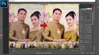 6.How to enable color with multi photo with Adobe Photoshop(បើកពណ៍ច្រើនសន្លឹកជាមួយ Adobe Photoshop)