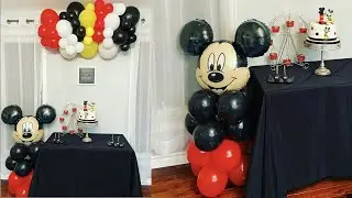 HOW to make a Mickey mouse balloon garland - Sugarella Sweets Party