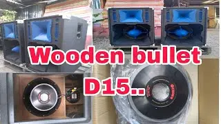 WOODEN BULLET D15..(black&blue)