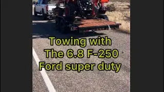 Ford Super Duty 6.8 Godzilla towing test and review. F-250 trailer tow