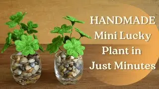DIY Lucky Clover Pot 🍀 Made Entirely from Pipe Cleaners | Step-by-Step tutorial