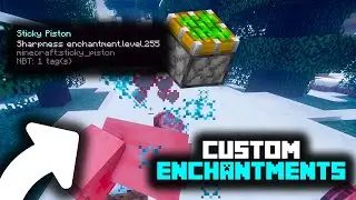CUSTOM ENCHANTMENTS IN MINECRAFT | SHARPNESS/KNOCKBACK 255