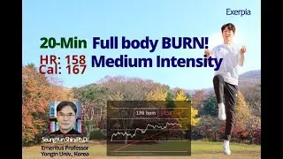 20-Min Full Body Workout (Medium Intensity) - Burn 167 CALORIES! Cardio & Strength Boost
