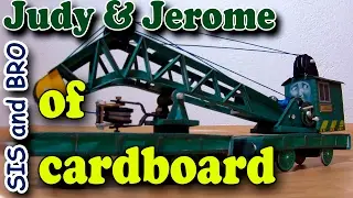 Judy end Jerome cranes of cardboard. Get a free gift. Cardboard Models Trains Thomas and Friends