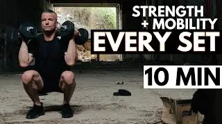 Stronger + More Mobile: 10-Min Dumbbell Intervals (Mobility Between Sets) | EVRMV Quickstart